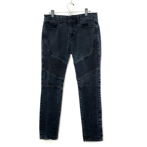 RSQ Mens Black Seattle Skinny Tapered 