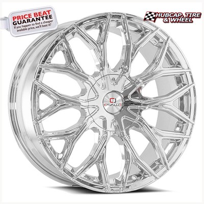 CAVALLO CLV-37 NANO CHROME - 22x8.5 - 5x114.3 BP, 38MM Offset (1 Wheel)
