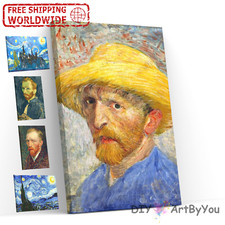 Paint By Numbers Kit Van Gogh Abstract DIY Art Canvas Painting Framed Wall Adult