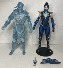 Mcfarlane Mortal Kombat Kitana & Sub Zero Frost Loose Figure Lot *SHIPS NOW*