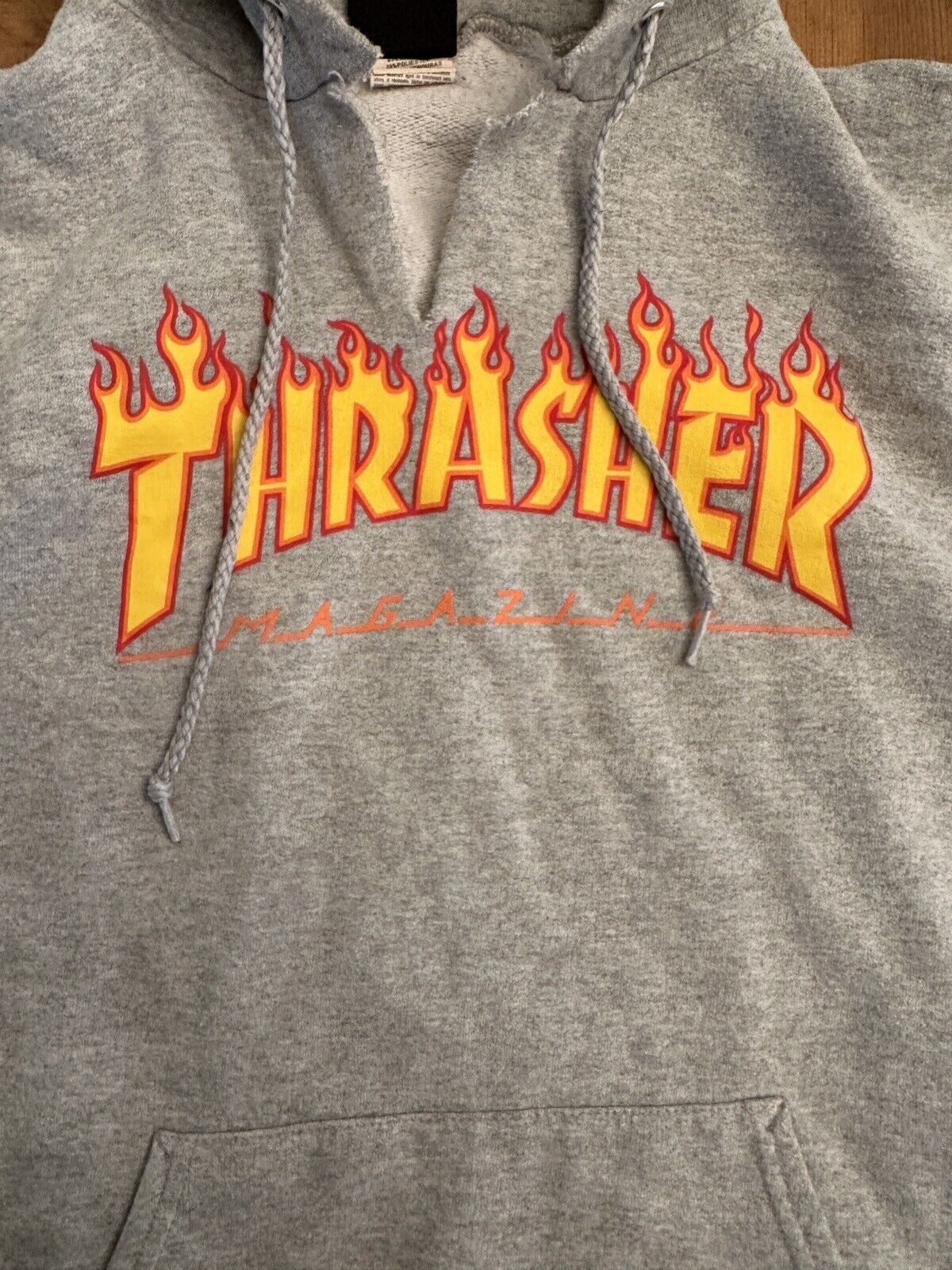Thrasher Magazine Hoodie Flame Logo Medium Pullov… - image 2