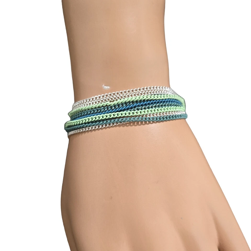 Pulsera Vera Bradley Mujer Colorida Cadena Verde Multi Palanca Nueva con Etiquetas Foto 2 de 4