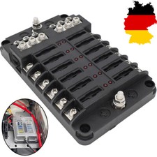 12-Weg ATO Auto Sicherungskasten LKW Boot Sicher 12V-32V Sicherungshalter KFZ