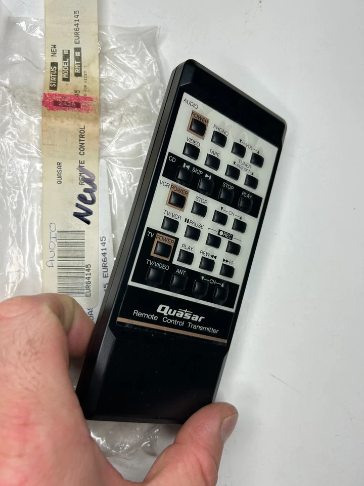 Quasar EUR64145 Remote OEM NOS for CR56 CS25 CS25MKK CS31 PAS28 Audio Systems - Image 2 of 3
