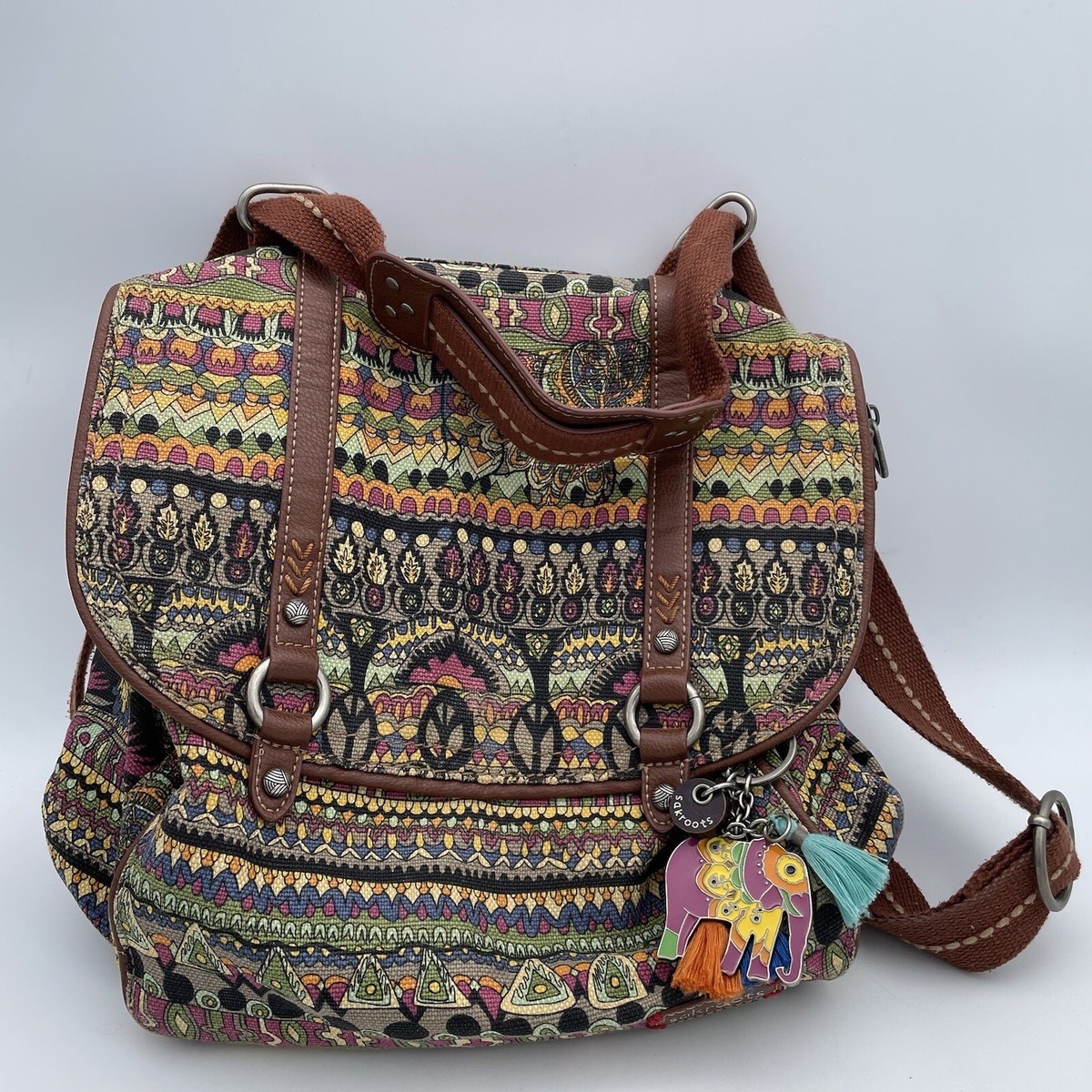 Sakroots Bag Crossbody Messenger Convertible Backpack Boho  display picture 1