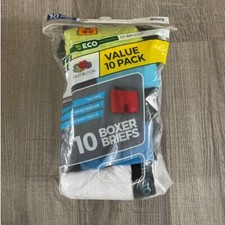 Fruit of the Loom Boys' 10-Pack Assorted Boxer Briefs Underwear