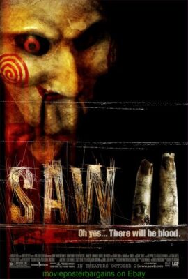 SAW II MOVIE POSTER Original SS 27x40 Rolled One Sheet 2005 Horror Film ...