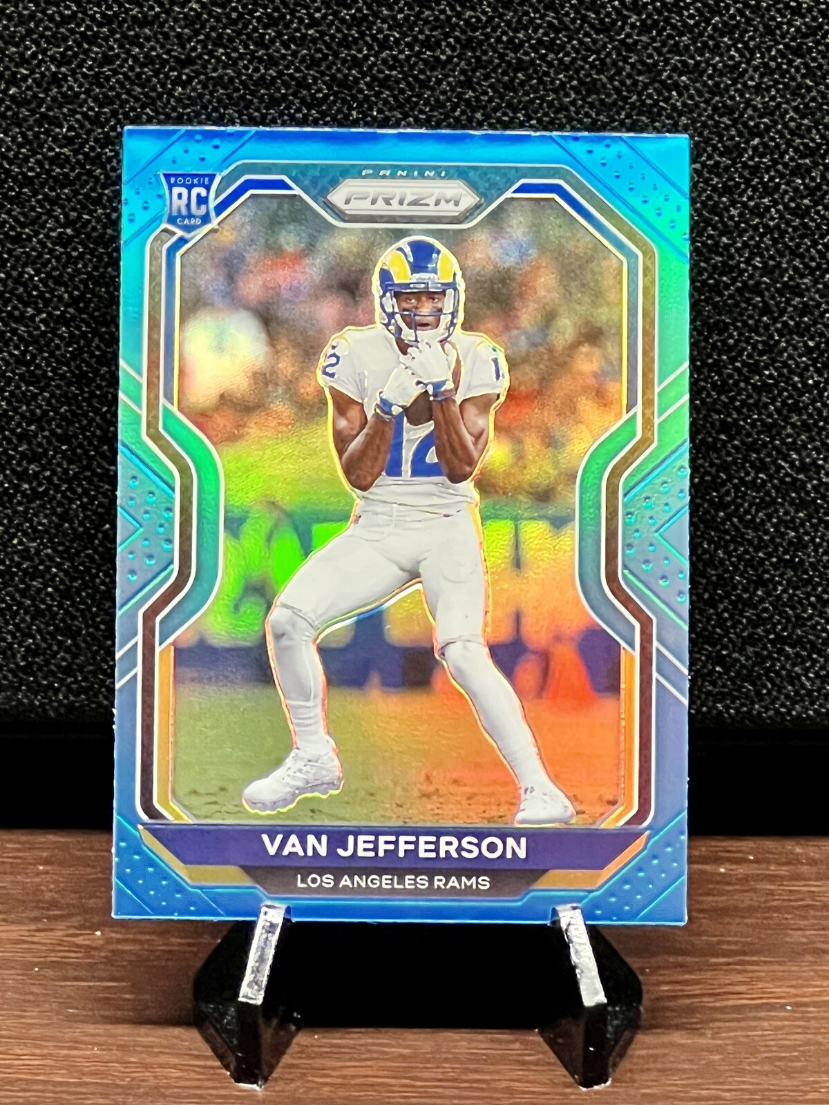 2020 Prizm Van Jefferson Light Blue Prizm Rookie Card RC #377 L. A. Rams 🐏