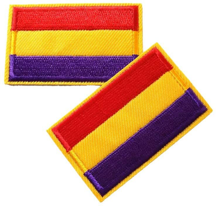 Parche 2 unidades de Parches Termoadhesivo Bandera Republicana Republica España