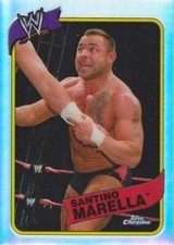 2008 TOPPS CHROME WWE HERITAGE III SANTINO MARELLA #39 REFRACTOR CARD