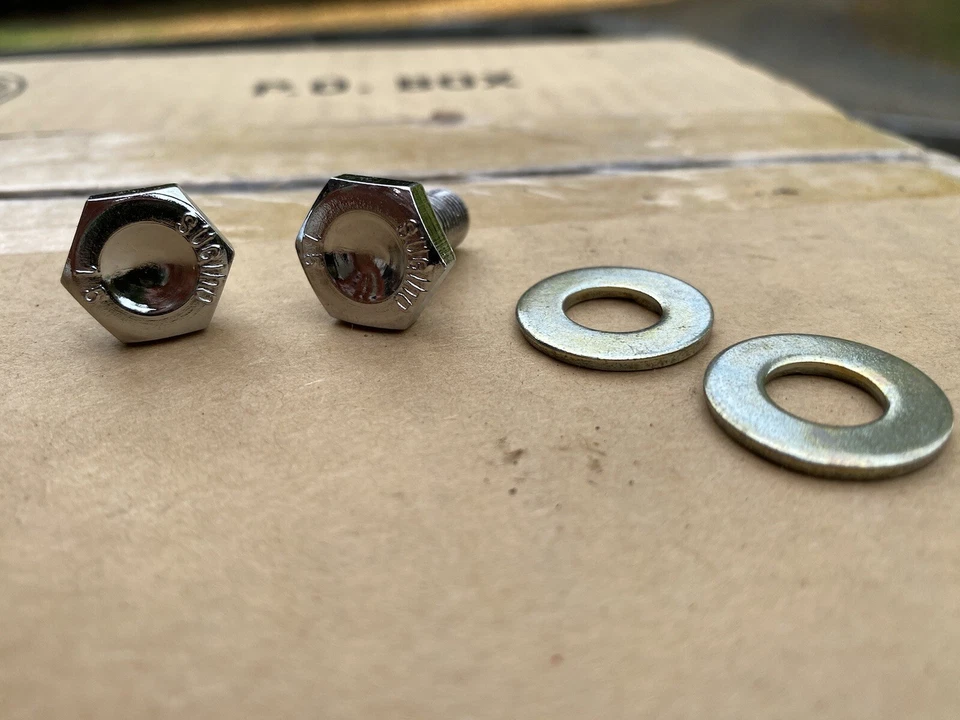 Pernos de brazo de manivela Sugino vintage Old School NOS (juego de 2) 15 mm BMX carretera años 80’s Foto 2 de 3