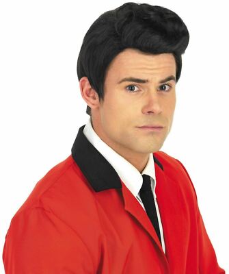 Mens 50s Teddy Boy Quiff Wig for Adult 1950s Rock N Roll Fancy Dress  Costume UK