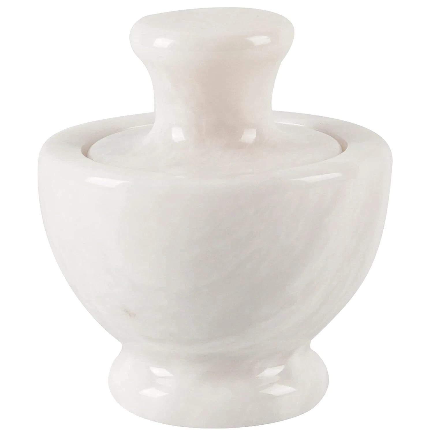 Big Handmade Marble Mortar & Pestle Set, 4x4.5 Inches Grinder Set
Opens in a new window or tab