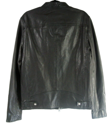 NEW/missing hood ALLSAINTS Men's Harwood Hooded Leather Jacket