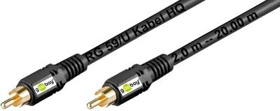GOOBAY® goobay ® Cinch Kabel subwooferkabel Center HQ A/V vergoldete Kontakte 2 - 20 m