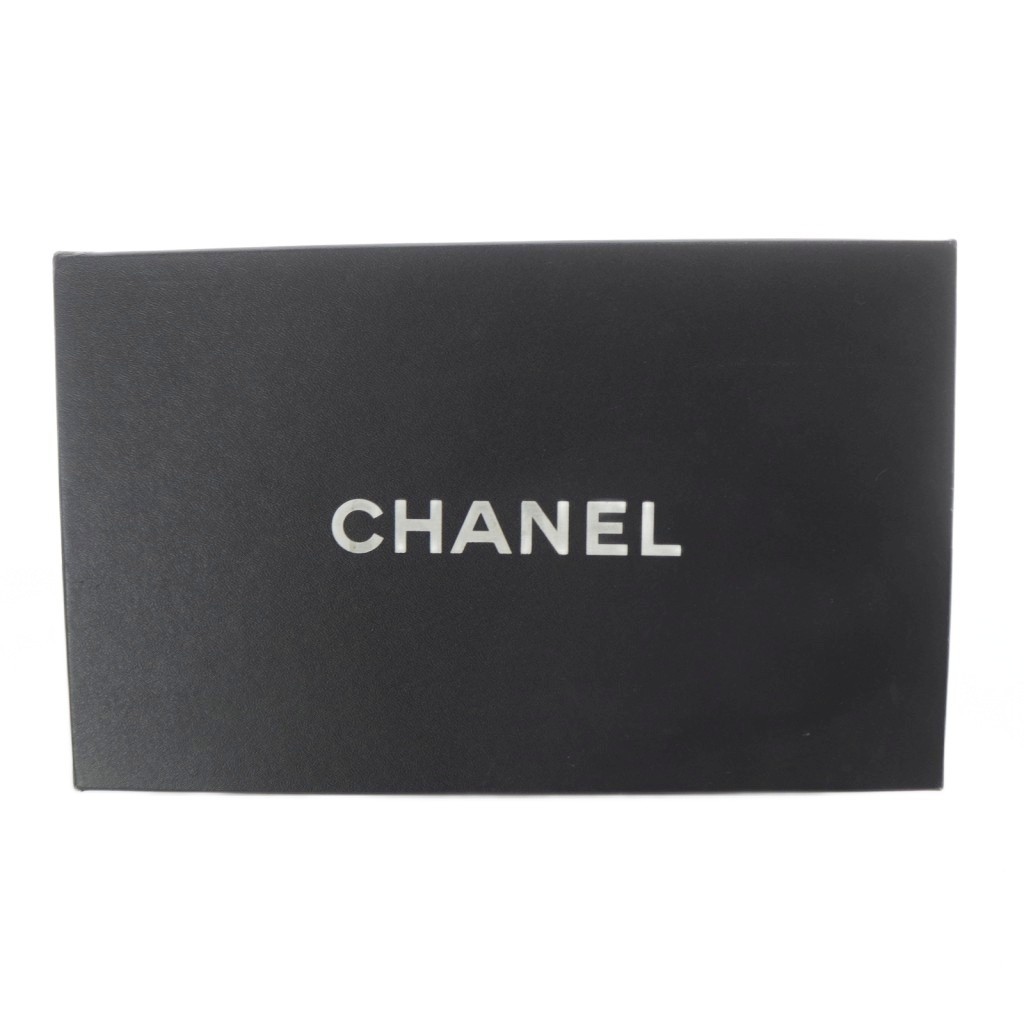 CHANEL Python Sandals Strap Suede 36.5 Black Beig… - image 6