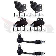 6pcs Upper Lower Ball Joints Sway Bar Links Kit For 1997-1999 Dodge Dakota 2wd