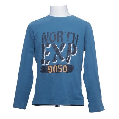 Alive, Langarmshirt, Größe: 140, Blau, Baumwolle, Print, Unisex (Kinder) #zbL