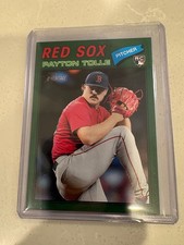 2026 Topps Heritage Green Insert Payton Tolle RC Rookie Boston Red Sox Card #386