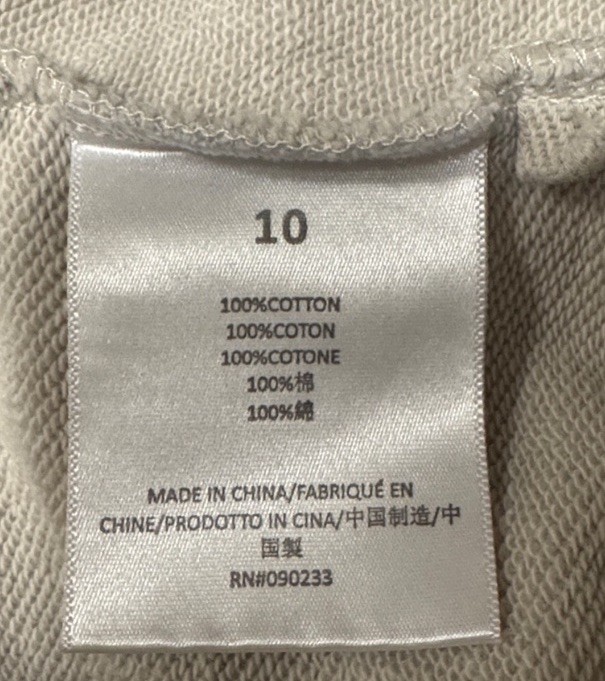 Fear of God Essentials Cotton French Terry Long Sleeve Polo Shirt size 10 thumbnail 6