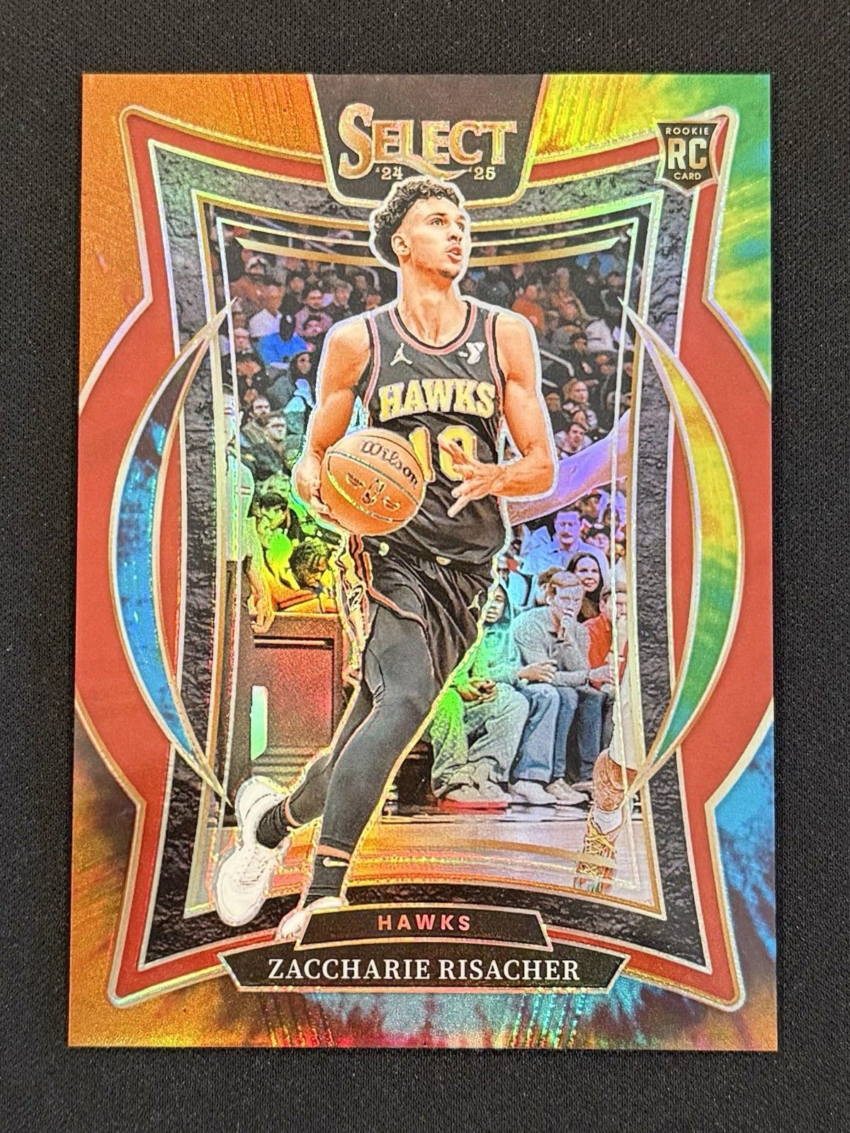 2024-25 Panini Select Zaccharie Risacher #86 RC Concourse Tie-Dye Jersey #10/25