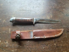 Vintage Kinfolks  Bird & Trout Knife w/ Sheath 4.5" Blade