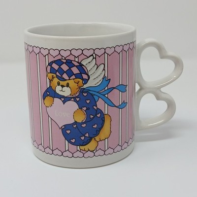 Vintage Lucy & Me Bears Mug Lucy Rigg 1988 Enesco True Love Valentine Coffee Cup