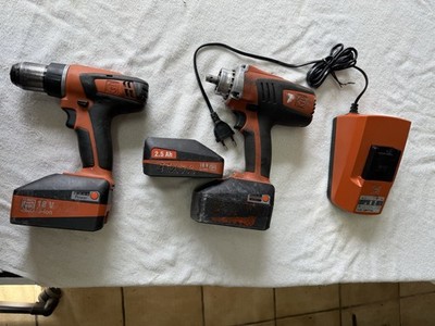 FEIN Akku Schrauber Set 18V   3 Akkus + Ladegerät
