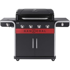 Image of Char-Broil Gas2Coal 2.0 440 - 4 Burner Dual Fuel Gas & Charcoal BBQ Grill 140926