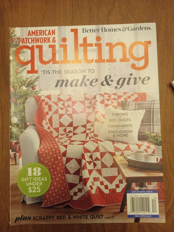 Better Homes And Gardens American Patchwork And Quilting Issue 161 12/6/19