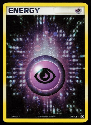 Psychic Energy 105/106 Holo Rare Emerald Pokémon Card