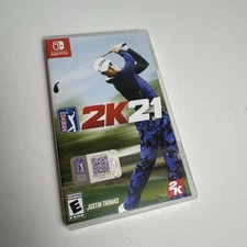 PGA Tour 2K21 Golf Game for Nintendo Switch Complete in Box Tested