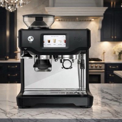 Sage Barista Touch Kaffeemaschine für Kaffeebohne in Schwarz Trüffel SES880BTR