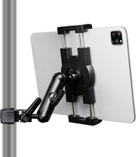 Tablet Holder for Microphone Stand,Mic Music Stand iPad Mount Black