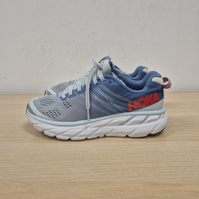Hoka One One Turnschuhe Damen Größe UK 4,5 Clifton 6 grau Marathon Laufschuhe