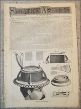 1878 SCIENTIFIC AMERICAN, 42 NUMÉROS, TÉLÉPHONE EDISON ELECTRIC LIGHT PARIS EXPO