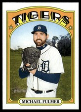 2021 TOPPS HERITAGE BASEBALL CARD MICHAEL FULMER #529 DETROIT TIGERS 6536