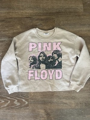 Pink Floyd Youth Large 10/12 Graphic Sweatshirt Tan Pink Band Crewneck