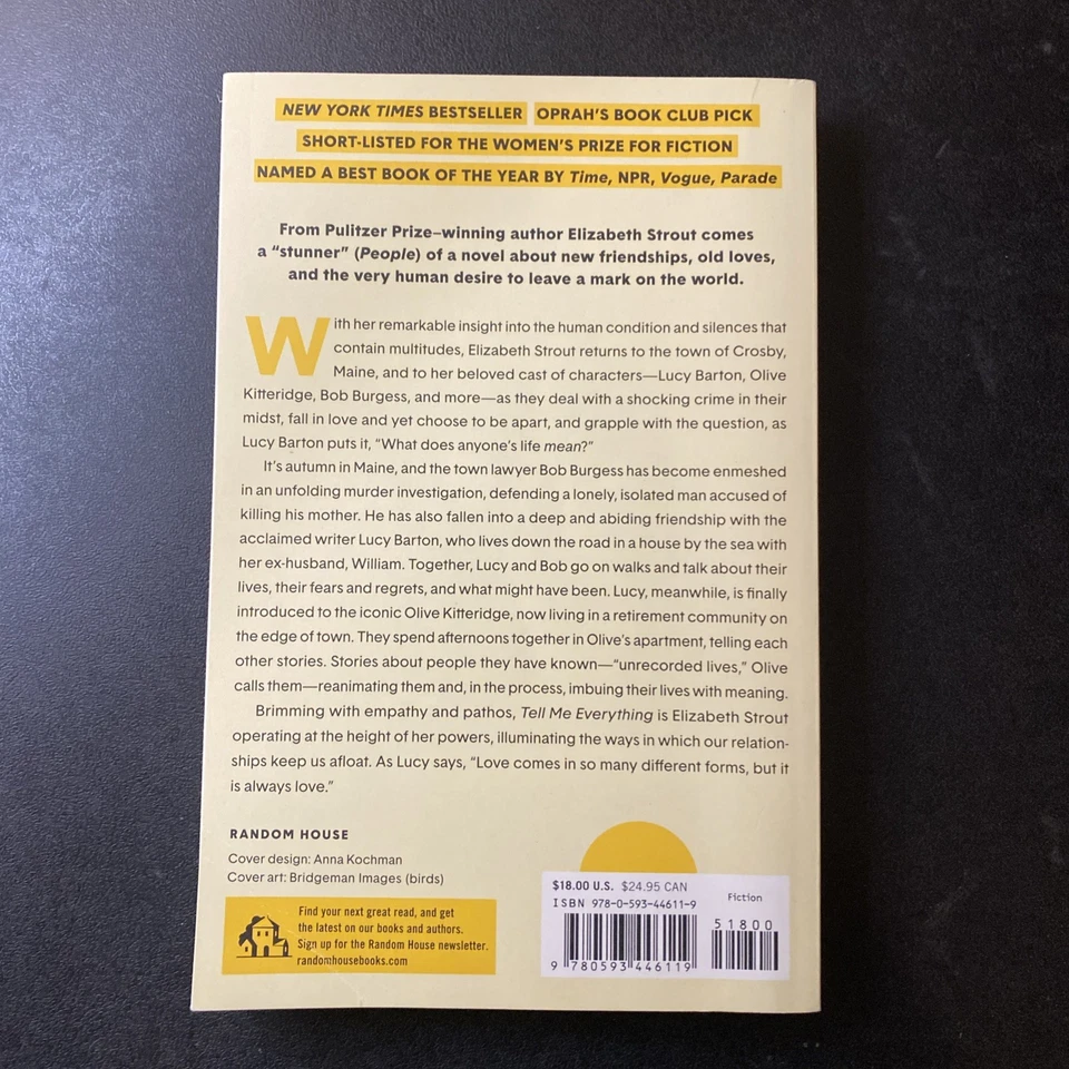Elizabeth Strout Tell Me Everything: Oprah's Book Club (Paperback) - Image 2 of 3