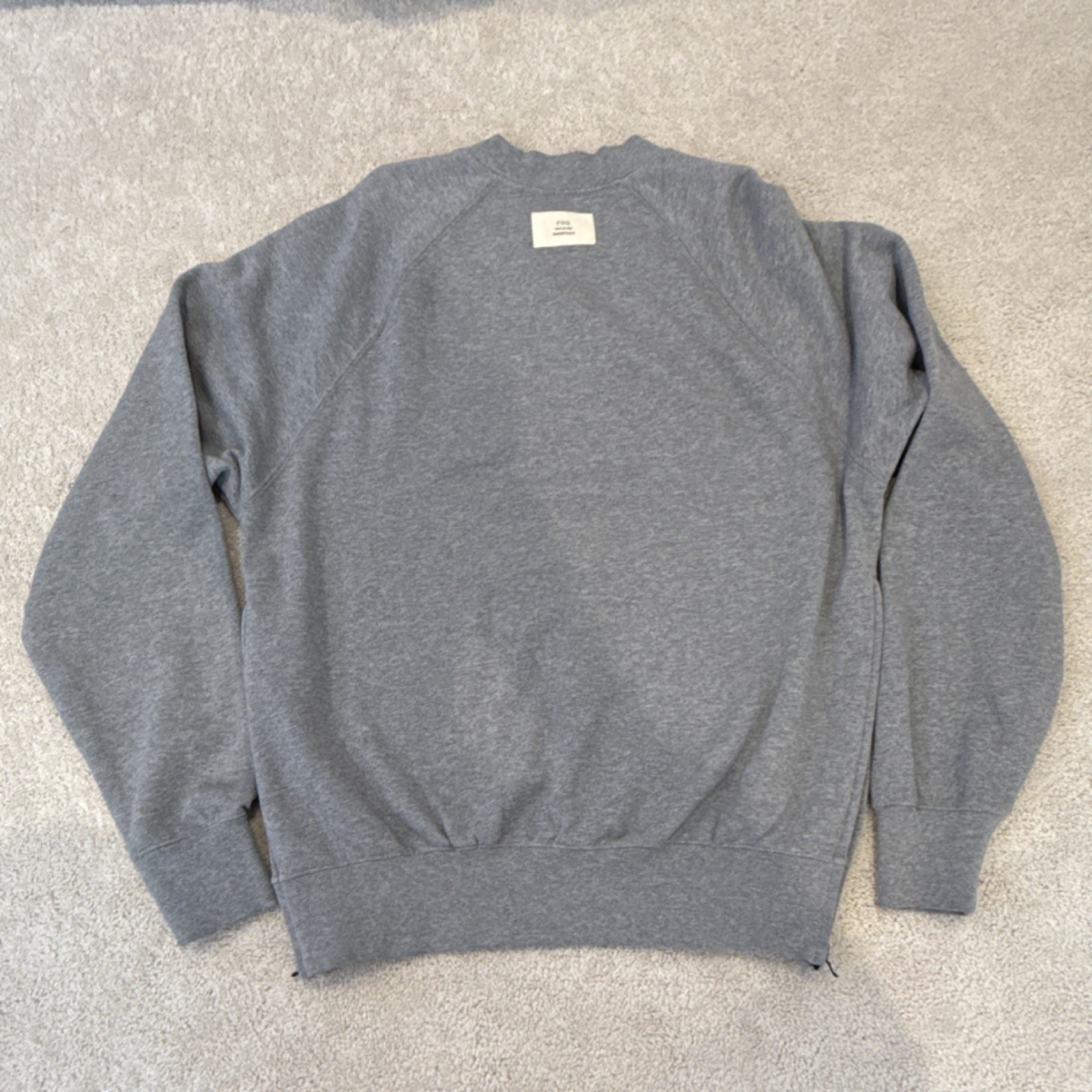 Fear of God Essentials Gray Cotton Crewneck Pullover Sweater Men's Size M thumbnail 3