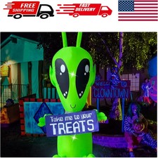 Durable 4FT Halloween Alien Inflatable Decoration with Built-in Bright Lights