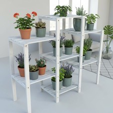 Scala per fiori bianca scaffale per piante piedistallo per fiori scaffale per fiori scaffale per piante scaffale verticale