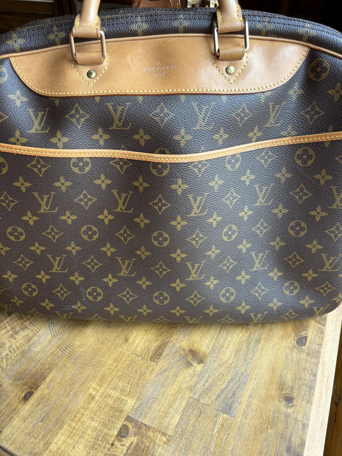 Louis Vuitton Alize 24 Heures Monogram Canvas Travel Bag RARE Authentic (USA)
