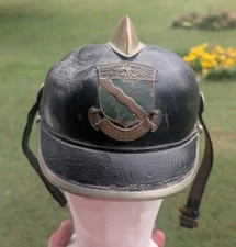Original WWI German Fire Helmet City Of NOTSCHEID 