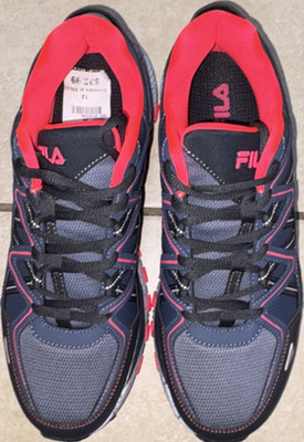 FILA Women's Gray Black Red Low Top Athletic Sneakers Lace Up 5JM02577-262