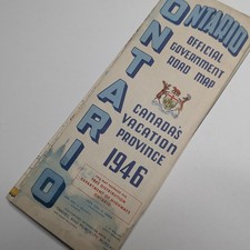 1946 Ontario Canada Official Government Road ...