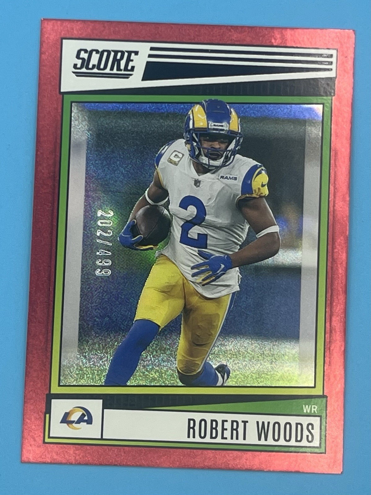 2022 Panini Score - Robert Woods #153 - Red Dots 202/499