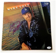 Mike Love Autographed Looking Back With Love Album Cover LP Beach Boys ACOA
