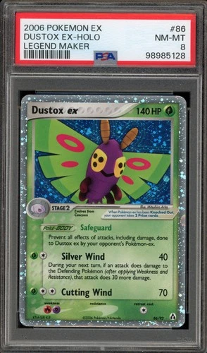 Pokemon Dustox ex EX Legend Maker Holo Rare #86 PSA 8