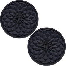 2 Pack Silicone Car Cup Holder Coaster – 2.75 Inch Non-Slip Drink Mat, Univers